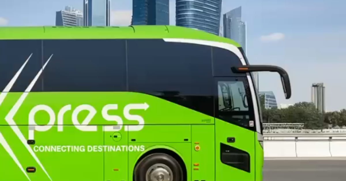 New 25 Dirham Bus Service Launched Between Dubai and Abu Dhabi